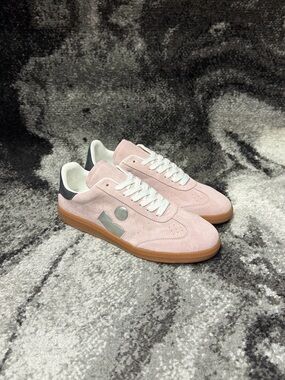 Isabel Marant Women’s Bryce Lace Sneaker White Pink Size 39 40